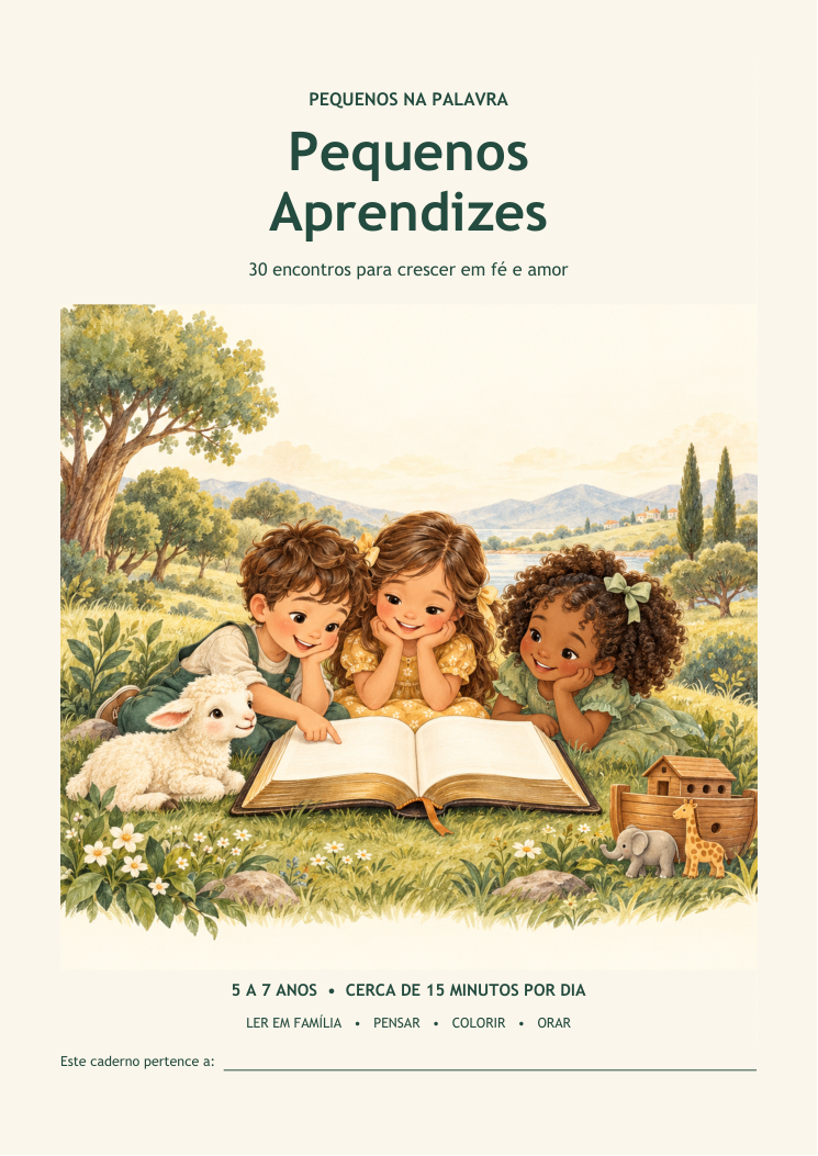 Capa do e-book Pequenos Aprendizes, de 5 a 7 anos